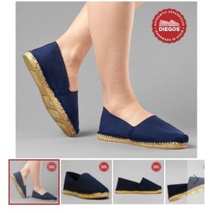 Navy blue espadrilles